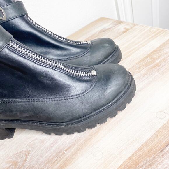 schutz black buckle ugly core bulky boots size 9.5 - Picture 7 of 10